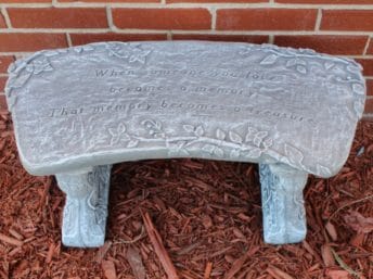 Concrete Memorial Benches